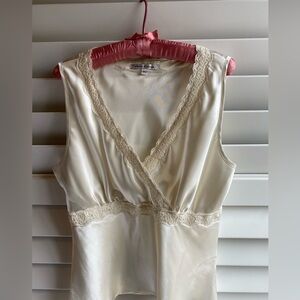 Victor Carlina XL Women's Ivory Lace and Satin Chemise